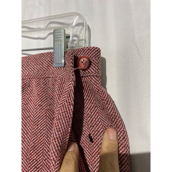 Vintage Women's A-Line Skirt Red Made in USA Size L - Picture 6 of 6